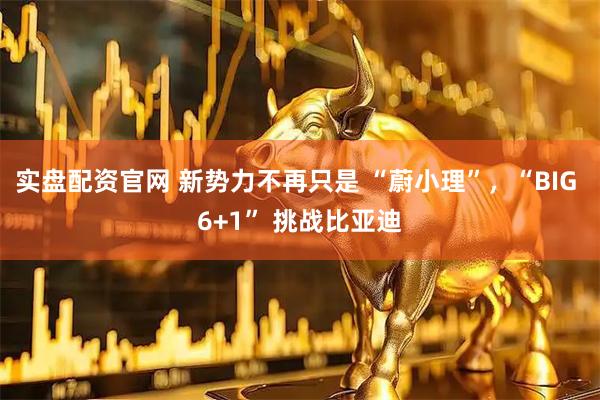 实盘配资官网 新势力不再只是 “蔚小理”，“BIG 6+1” 挑战比亚迪
